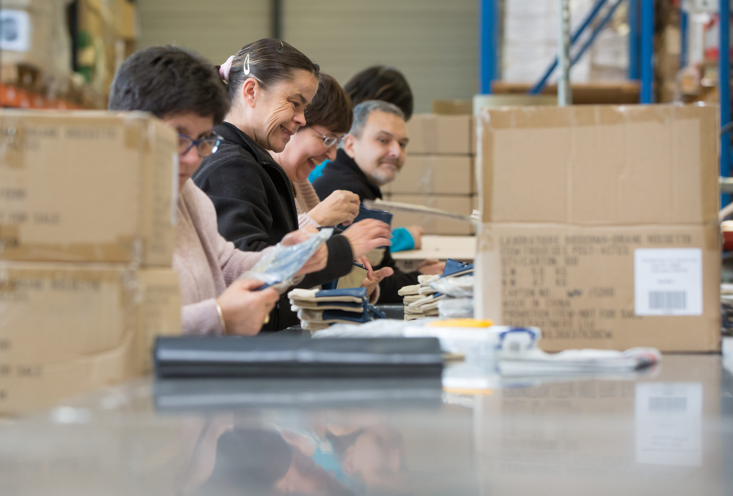 l'atelier de conditionnement de l'EA Papyrus